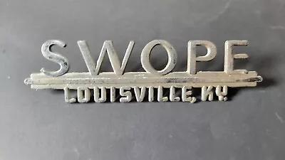 Vintage Swope Louisville KY Car Dealer Metal Emblem Logo • $19.95