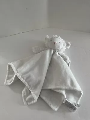 Carters Plush Lamb White Soft Security Blanket Lovey Pacifier Holder • $12