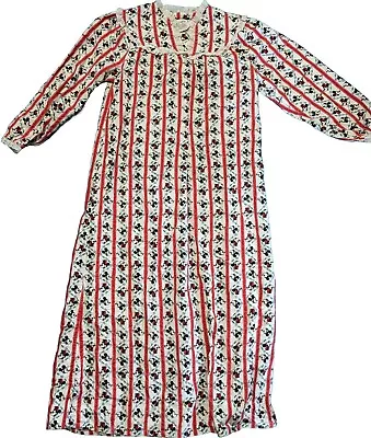 Lanz Of Salzburg Disney Minnie Mickey Mouse Flannel Nightgown  • $34.99