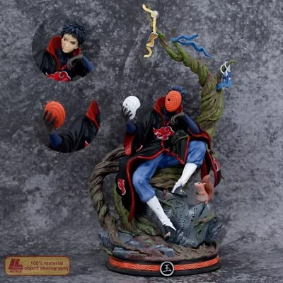 $75.99 • Buy Anime Naruto Shippuden Akatsuki Uchiha Obito Tobi Sit PVC Figure Statue Toy Gift
