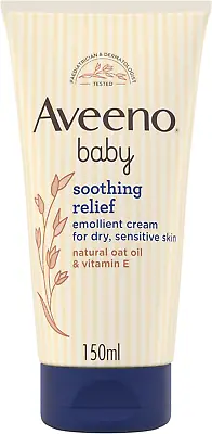 Aveeno Baby Soothing Relief Emollient Cream 150 Ml • £7.34