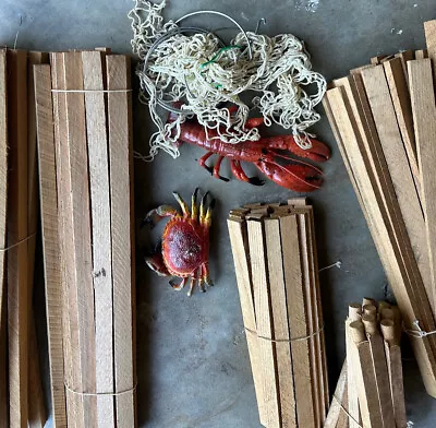 Vintage Flat Top Wooden Lobster Trap  Table Kit 1970’s • $70