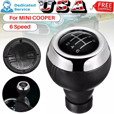 Car Manual 6 Speed Gear Shift Knob Shifter For Mini Cooper R55 R56 R57 R58 F55 • $14.19