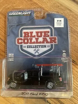 GREENLIGHT Blue Collar 2017 Ford F-150 With Ladder Rack Series 9 Ford Truck 1/64 • $15