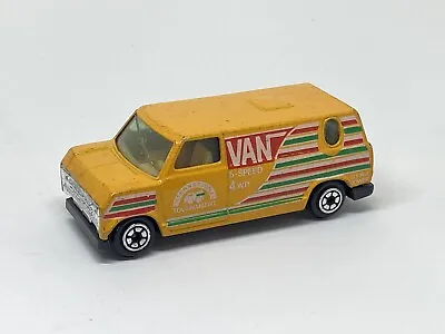 Yatming #1501 1970s Ford Econoline Van W/Bubble Window Yellow 1/64 Scale • $12