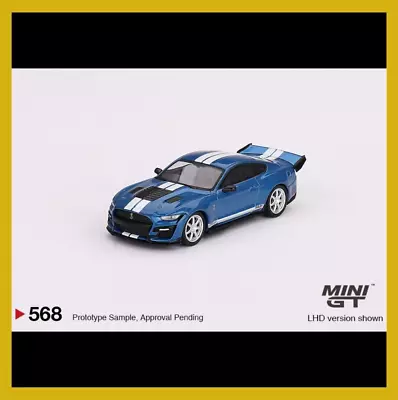 Mini-GT Ford Mustang Shelby GT500 Dragon Snake Concept Blue #568 1:64 MGT00568 • $12.99