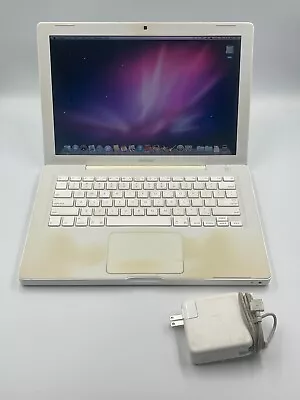 Vintage 1st EVER Apple MacBook 13  11 Working! NEW BATTERY! BAD Keyboard! A1181 • $42