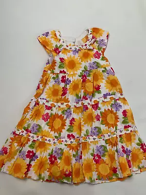 Gymboree Sunflower Smiles Tiered Dress 5T RARE HTF • $22.45