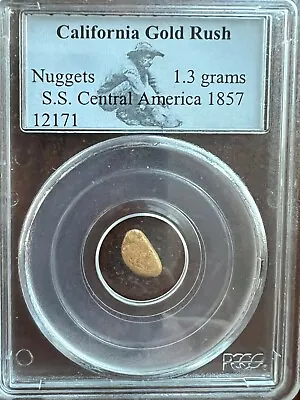 $525.25 • Buy Ss Central America Ssca Shipwreck Large 1.3 Gram Gold Nugget From First Recove