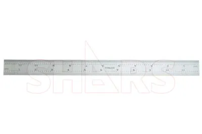 SHARS 12  Rigid Ruler / Rule Steel 8ths- 64ths Precision Machinist 4R New 1} • $9.99
