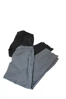 Boss Hugo Boss Mens Straight Leg Dress Pants Gray Black Size 34 Lot 2 • $40.81