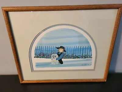 P Buckley Moss Print- Signed Numbered Framed & Matted • $85