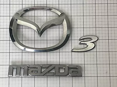 Mazda 3  2004 - 2009 Rear Trunk Emblem Badge Logo Set OEM Factory Genuine Stock • $19.95