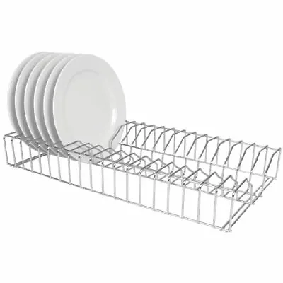 Vogue Buffalo Plate Rack Made Of Stainless Steel Can Be Attached To Wall - 915mm • £40.87