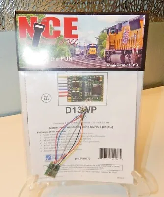 NCE #177 D13WP HO DCC Decoder For HO Engines W/NMRA 8-pin Plug NEW • $26.39