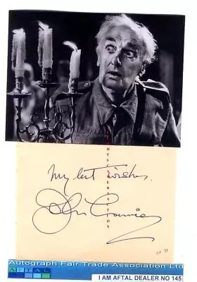 John Laurie Vintage Signed Page Dads Army AFTAL#145 • £46