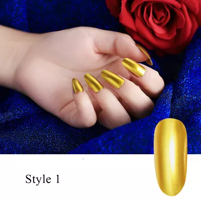 UK Metallic Metal Nail Polish Mirror Effect Chrome Nail Art Varnis • $2.58