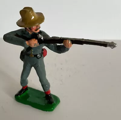 Vintage Alymer Miniatures Metal Soldier. Civil War Confederate Made Spain 33cm • $10.95