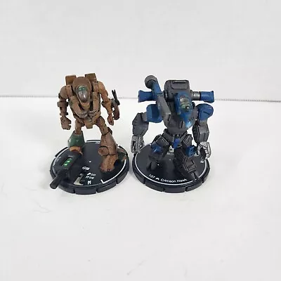 Lot Of Two Wizkids Mechwarrior 2002 2003 Figures Spider Crimson Hawk • $20