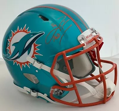 Zach Thomas Signed Miami Dolphins Flash Authentic Speed F/S Helmet -  BAS COA • $399.20