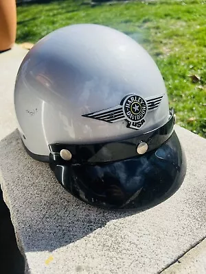 Vintage Harley Davidson Bell DOT Helmet With Tinted Visor • $69.95