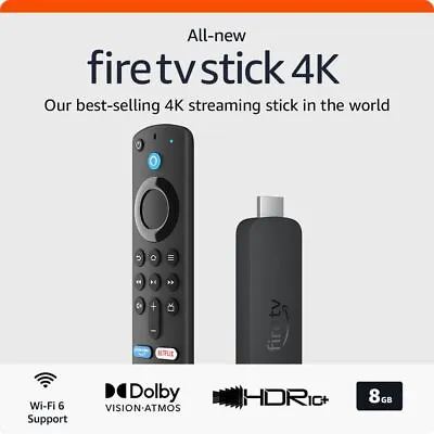 Amazon Fire TV Stick 4K Ultra HD New Gen Media Player Alexa Voice Remote  AU • $69.95