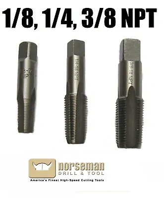 1/8-27 1/4-18 And 3/8-18 NPT Pipe Tap Brand New Norseman / Viking • $24.14