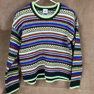 Cabi Moorland Pullover SMALL Fall 2022 Style #4413 Multi-Stripe ~Retail $157 • $54.99