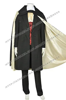 The Phantom Of The Opera Angel Of Music Cosplay Erik Costume Cloak Trench Coat • $75.99
