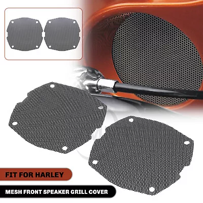 Motorcycle Mesh Front Fairing Speaker Grill Covers For Harley Street Glide FLHX • $23.98