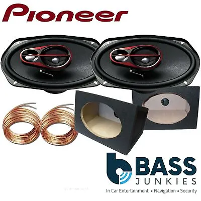 £99.95 • Buy Pioneer TS-R6951S 3-Way 6x9  800 Watts Car Speakers & 6x9 Black Pod Box (Pair)