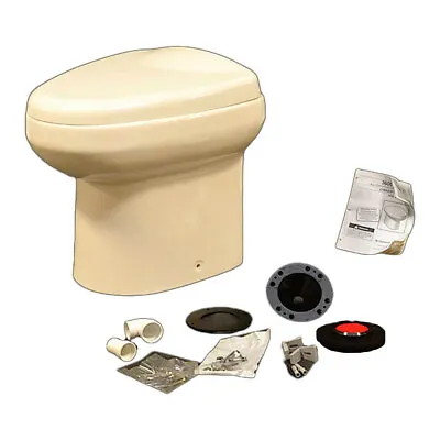 $967.43 • Buy Dometic Boat VacuFlush Toilet 317136093 | Cobalt 12V Ceramic Bone