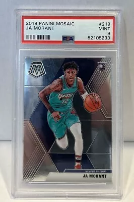 2019 Panini Mosaic Ja Morant PSA 9 Graded RC #219 Rookie Card Mint Grizzlies • $15.99