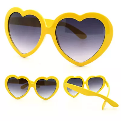 Unisex Funny Summer Love Heart Shape Lolita Sunglasses Sun-Glasses Fashion AU • $9.99