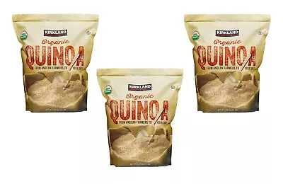 Kirkland Signature Organic Quinoa 3-Pack - 4.5 Lbs Resealable Bags Kosher • £55.48