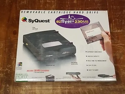 SyQuest Ezflyer 230MB External P/P - Mac Or PC - New Sealed Box - Vintage NOS • $139.99