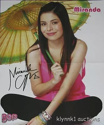 Miranda Cosgrove - 2 POSTERS Centerfold Lot 1871A Nick Jonas Brothers On Back • $6.84