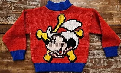 VTG Disney Mickey & Co Mickey Mouse Baby Sweater 2T • $1.99