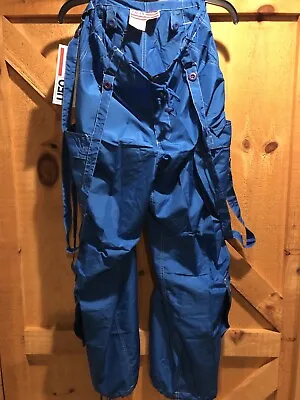 $62.99 • Buy Vintage 90s UFO Spell Out Parachute Cargo Pants Rave NWT Blue Sz Small 89910