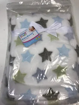 First Steps Baby Star Fleece Blanket • £14