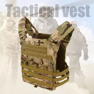 Waterproof Tactical Vest Adjustable Hunting Vest JPC Molle Plate Carrier • $39.47