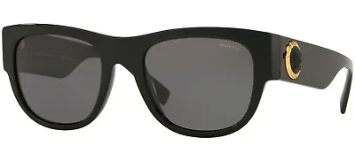 $329.95 • Buy POLARIZED NEW Genuine VERSACE THE CLANS Black Grey Sunglasses VE 4359 GB181