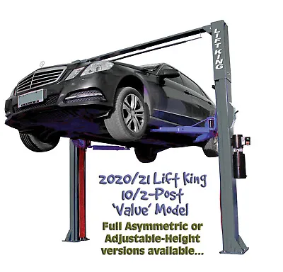 Lift King 10/2-Post Clearfloor Car Hoist / Service Lift / FULL Asymmetric Design • $3995