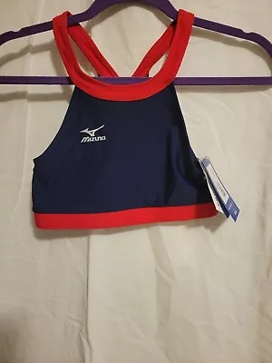 Mizuno Volleyball Sports Top XS New With Tags Red And Navy Blue • $9