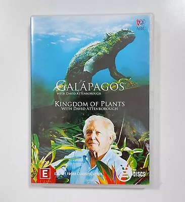 Galapagos/Kingdom Of Plants DVD Region 4 David Attenborough 2disc Documentaries • £7.90