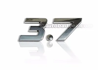 1 - NEW G60 G37 G37S 3.7 Chrome Badge Emblem Rear Side Fender 3.7 BADGE CHROME • $4.49