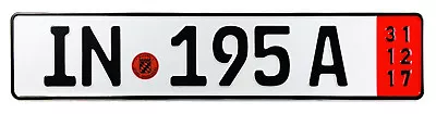 Audi Ingolstadt Red Export German License Plate Z Plates Wtih Unique Number NEW • $34.99