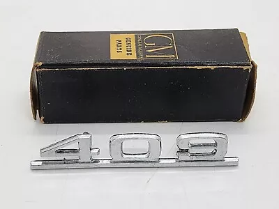 Vtg 1961-63 Chevy IMPALA 409 Frt Fender Emblem Never Used NOS 3815938 OEM W/box • $56