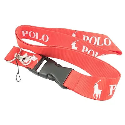 Polo Red Detachable Buckle Keychain Lanyard • $12.99