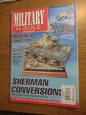 Military In Scale Magazine January 2006 Sherman Conversions/Fighting Falcon • $9.95